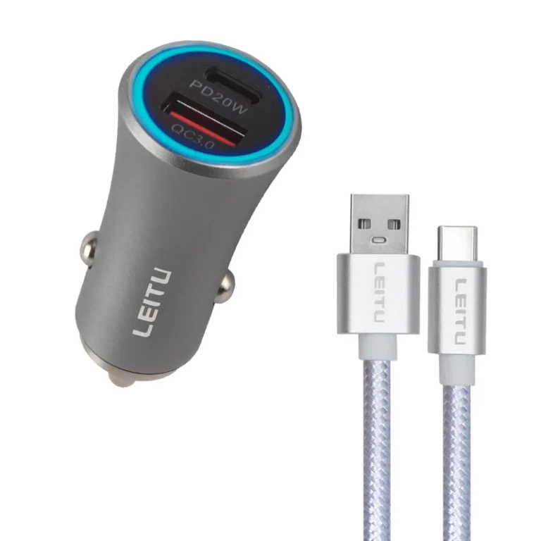 شارژر فندکی آیفون LEITU LCC16