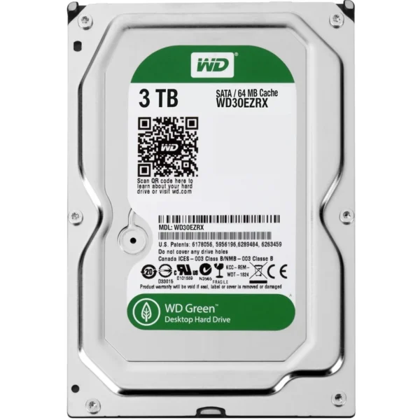 هارد WD GREEN 3TB (استوک-سلامت 100%)