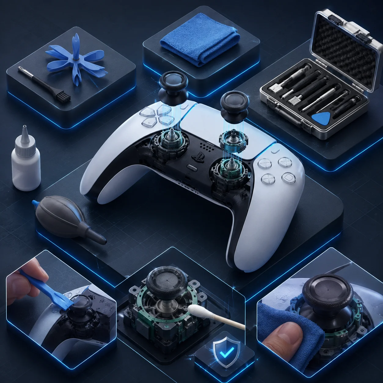 راهنمای جامع جلوگیری از دریفت آنالوگ دسته PS5 (دوآل‌سنس)